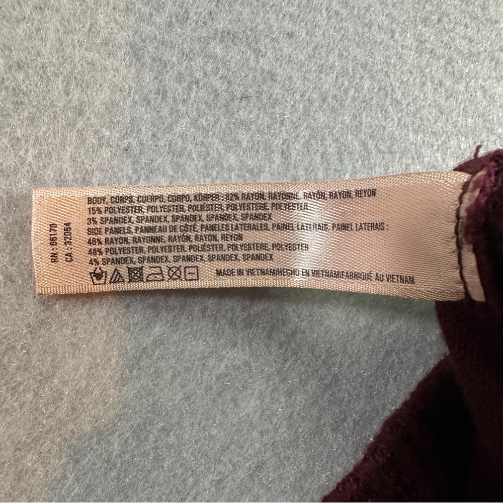 Saturday Sunday Anthropologie Maroon Lounge Pants Size Small Cozy Loungewear - Picture 6 of 10